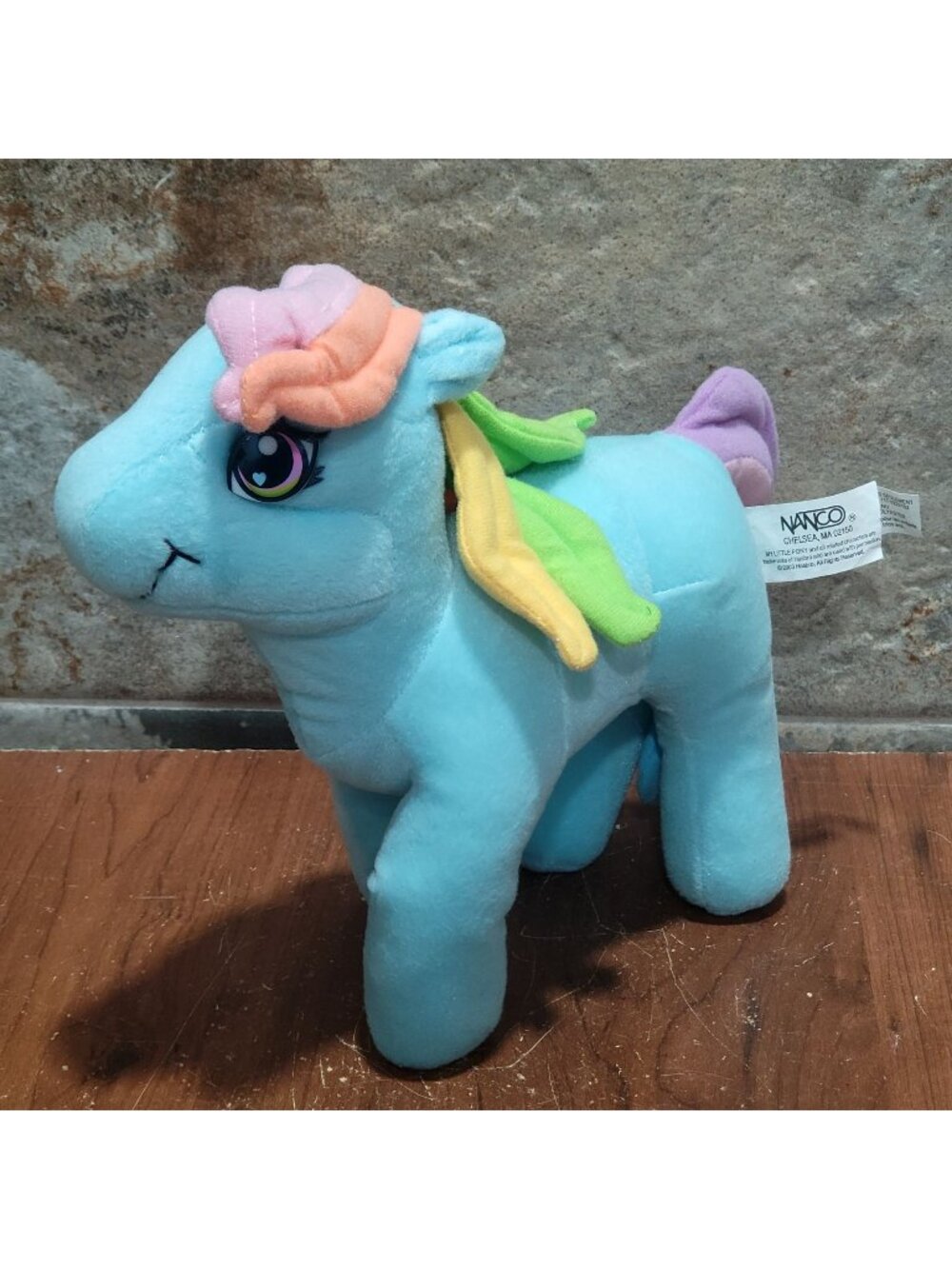 Hasbro Nanco My Little Pony Rainbow Dash Plush Toy 2003 Stuffed Animal